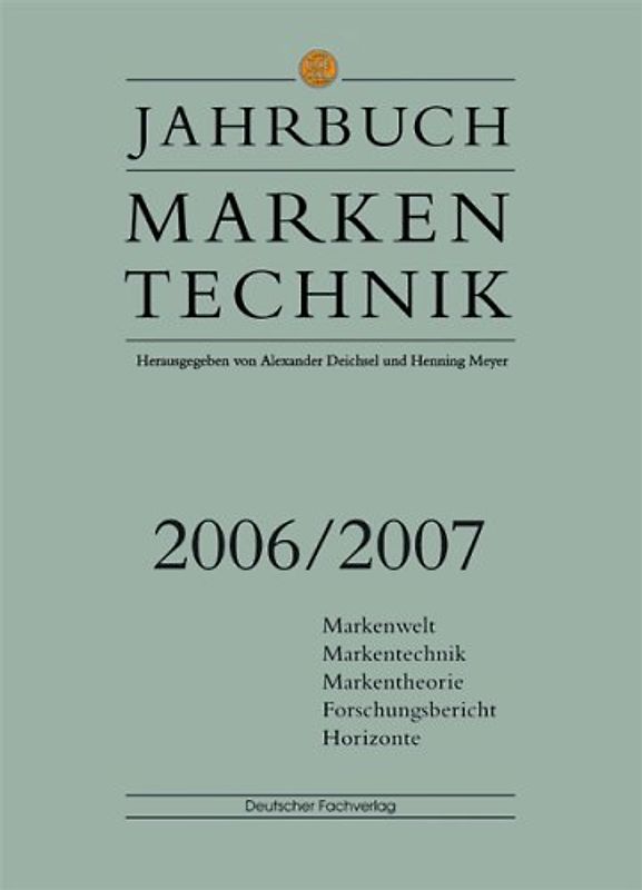 Jahrbuch Markentechnik 2006/2007