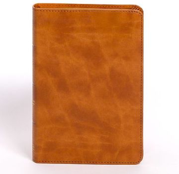 CSB Personal Size Bible, Saddle Leathertouch