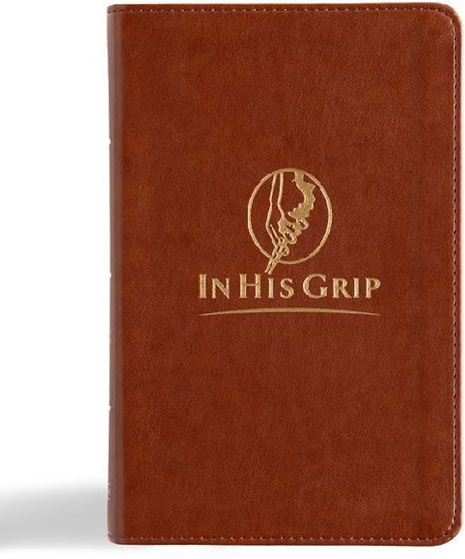CSB in His Grip Golfer's Bible, Brown Leathertouch