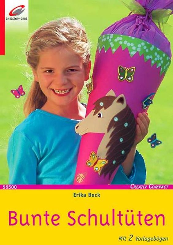 Bunte Schultüten. Mit 2 Vorlagebögen