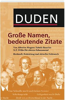 Duden - Große Namen, bedeutende Zitate
