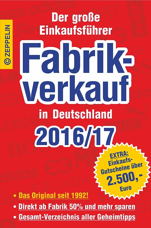 Fabrikverkauf in Deutschland - 2016/17