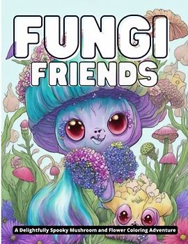 Fungi Friends: A Delightfully Spooky Mushroom and Flower Coloring Adventure: Get lost in the whimsical world of creepy-cute mushroom monsters and enchanting floral friends!