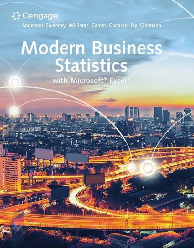 Modern Business Statistics with Microsoftâ Excelâ