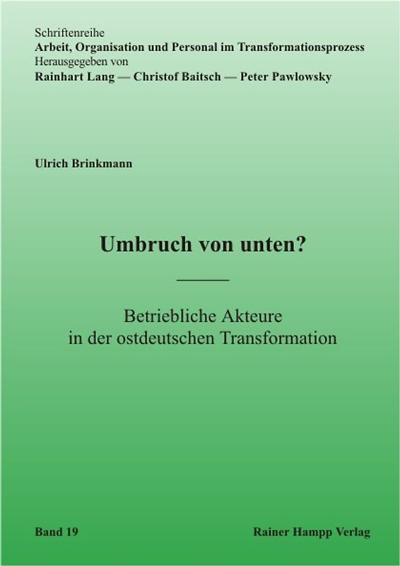 Umbruch von unten?