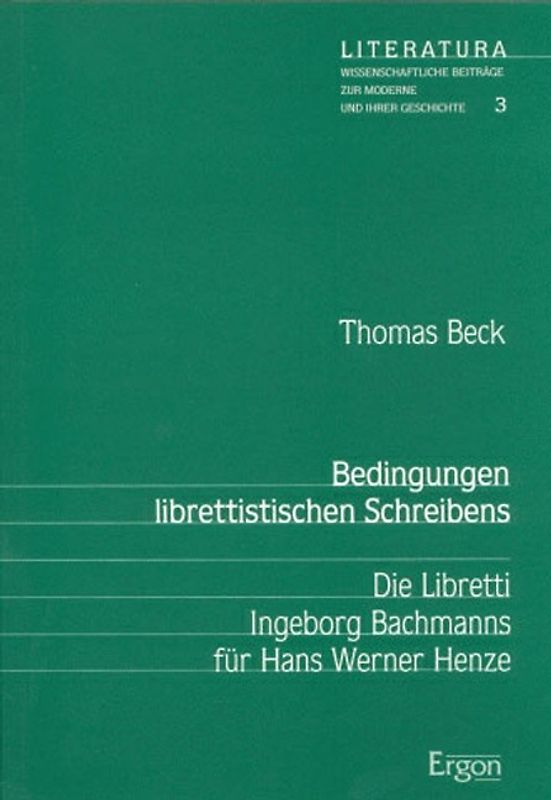 Bedingungen librettistischen Schreibens