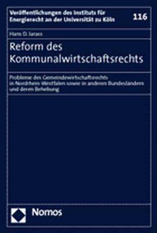 Reform des Kommunalwirtschaftsrechts