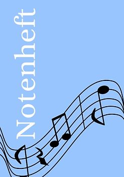 Notenheft: DIN A4 Notenlinienheft | 200 Seiten mit 12 Notenzeilen / Systeme pro Blatt | Papier 90g/m² | Musikheft mit Notenlinien