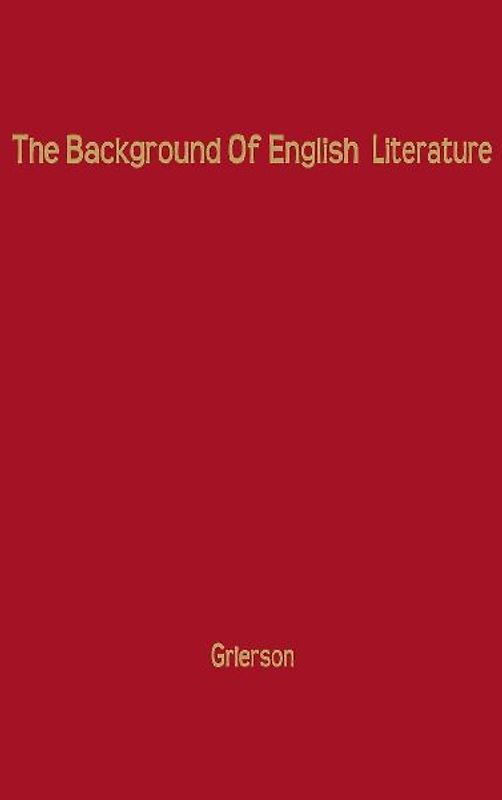 The Background of English Literature