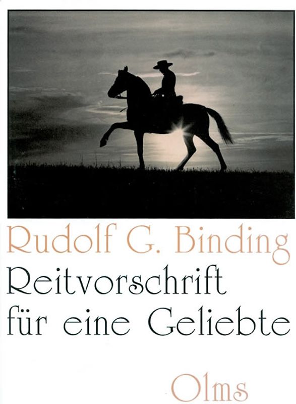 Reitvorschrift für eine Geliebte