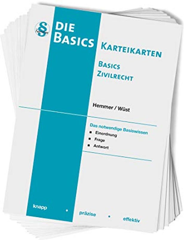 Basics Zivilrecht Karteikarten (Karteikarten - Zivilrecht)