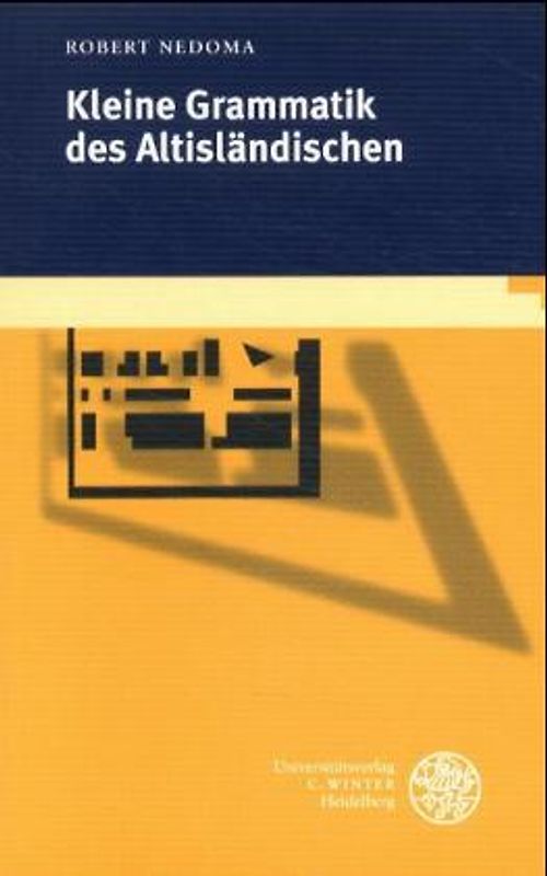 Kleine Grammatik des Altisländischen