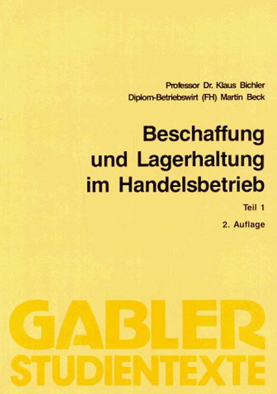 Beschaffung und Lagerhaltung im Handelsbetrieb