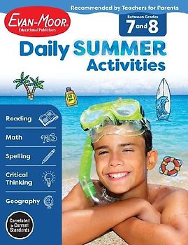 Daily Summer Activities Moving from 7th to 8th Gr