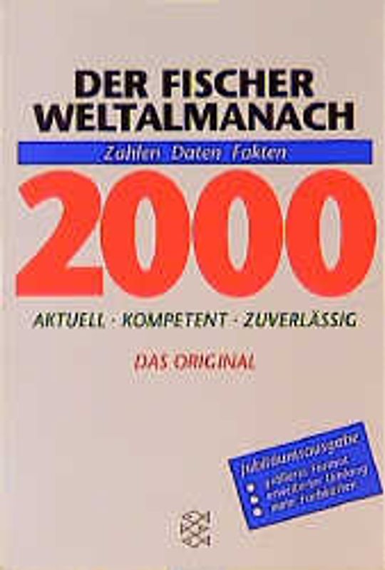 Der Fischer Weltalmanach 2000. Zahlen Daten Fakten