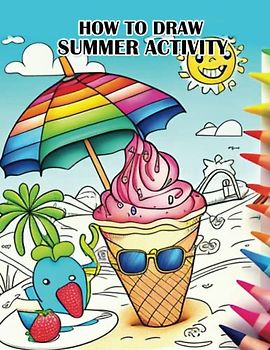 How to Draw Summer Activity: A Step-by-Step Guide to Drawing and Coloring Summertime Fun