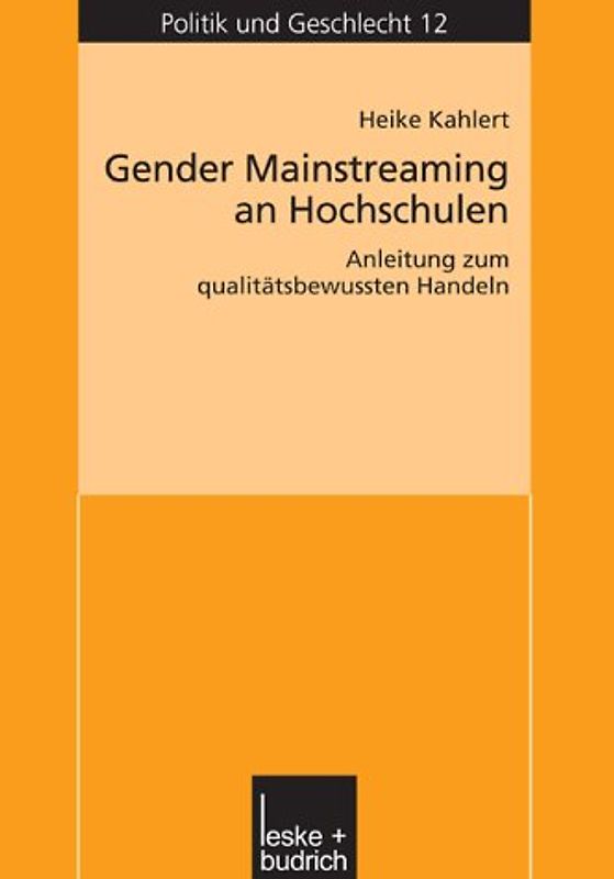 Gender Mainstreaming an Hochschulen