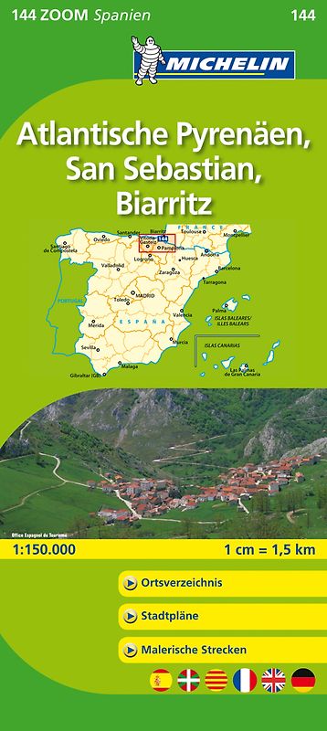 Michelin Atlantische Pyrenäen, San Sebastian, Biarritz