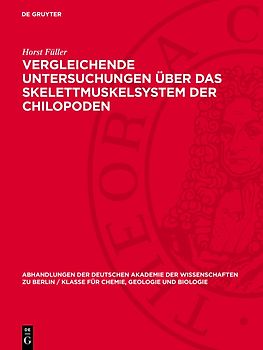 Vergleichende Untersuchungen über das Skelettmuskelsystem der Chilopoden