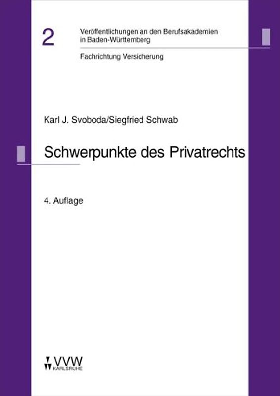 Schwerpunkte des Privatrechts