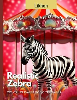 Likhon Realistic Zebra Coloring Pages Book Teenager