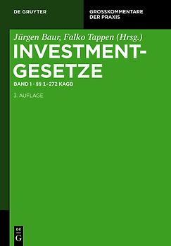 Investmentgesetze / §§ 1 - 272 KAGB