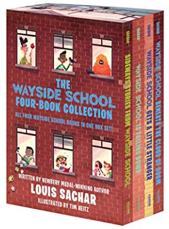 The Wayside School 4-Book Box Set: Sideways Stories from Wayside School, Wayside School Is Falling Down, Wayside School Gets a Little Stranger, Wayside School Beneath the Cloud of Doom