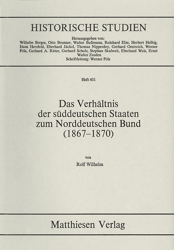 Das Verhältnis der süddeutschen Staaten zum Norddeutschen Bund (1867 - 1870)