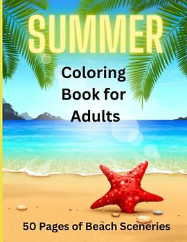 SUMMER 50 Unique Colouring Pages for Adults