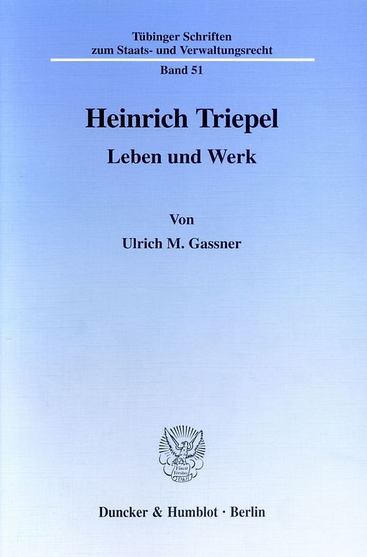 Heinrich Triepel.