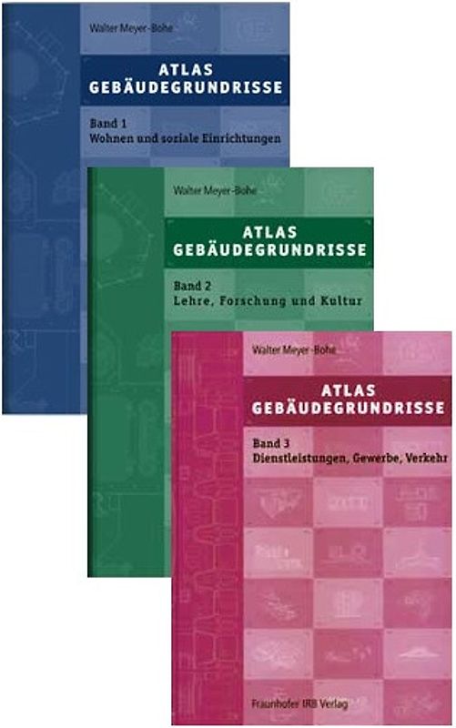 Atlas Gebäudegrundrisse. Gesamtausgabe Band 1 - Band 3.