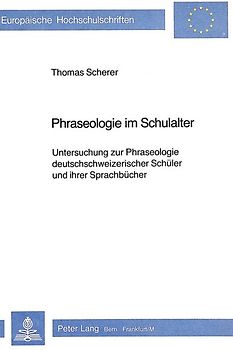 Phraseologie im Schulalter