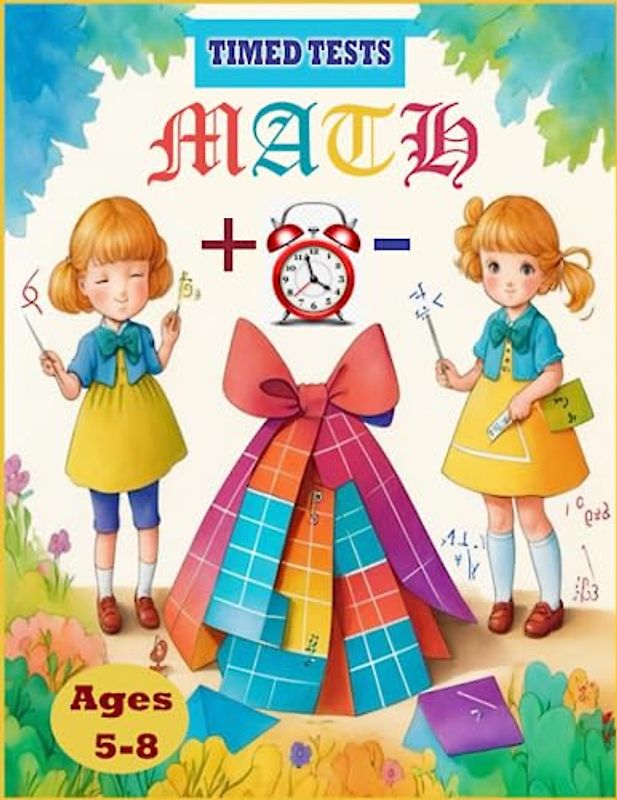 Timed Tests Math: Addition, Subtraction and Time Learning / Ages 5-8 / Reproducible Practice Problems / 40 Days of Practice Problems, Math Exercises ... Home School Program, Essential Math Skills
