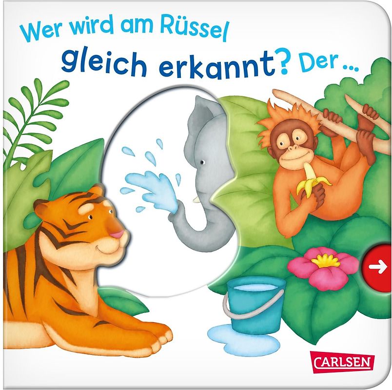 Wer wird am Rüssel gleich erkannt? Der ... Elefant! - Großausgabe - ab 18 Monaten
