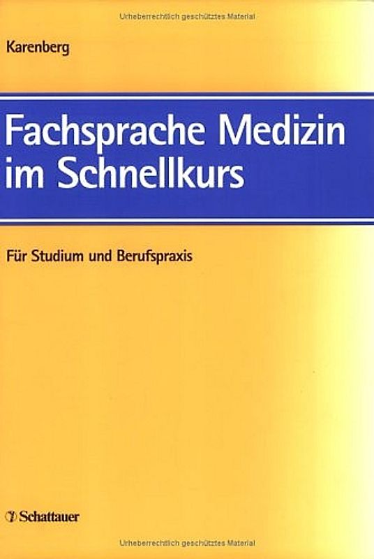 Fachsprache Medizin im Schnellkurs