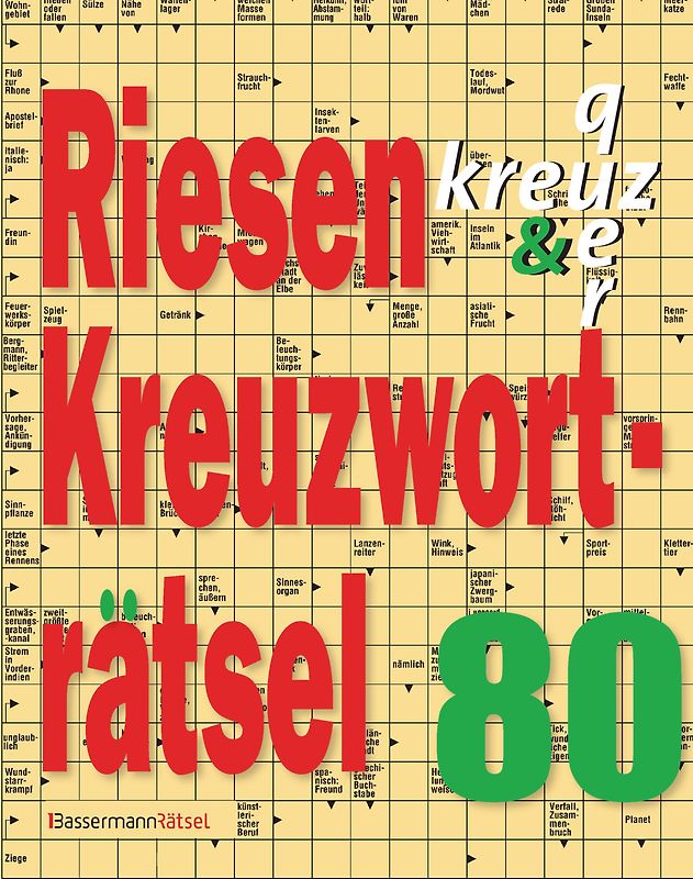 Riesen-Kreuzworträtsel 80 (5 Exemplare à 2,99 €)