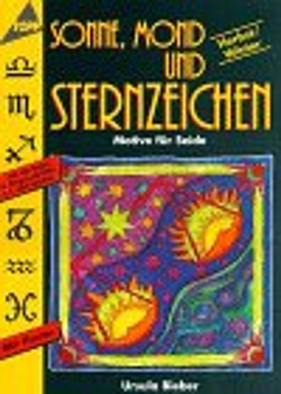 Sonne, Mond und Sternzeichen. Motive für die Seidenmalerei