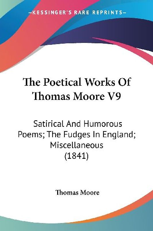 The Poetical Works Of Thomas Moore V9