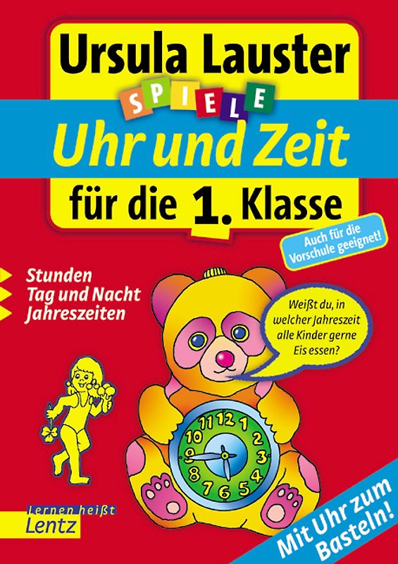 Uhr und Zeit für die 1. Klasse