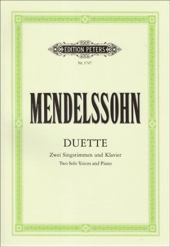 Duette - Mendelssohn Bartholdy, Felix
