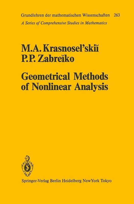 Geometrical Methods of Nonlinear Analysis