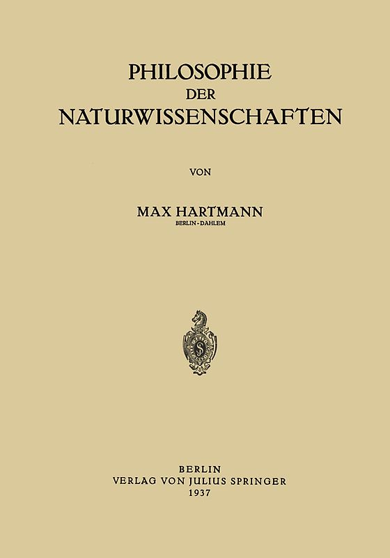 Philosophie der Naturwissenschaften