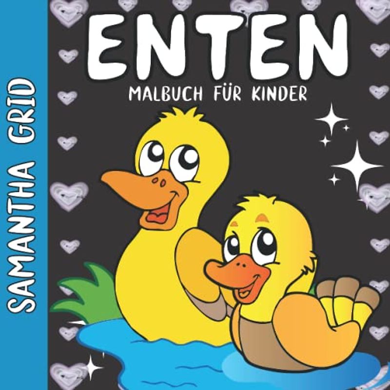 Enten Malbuch Für Kinder: Designs Für Teenager, Kinder im Alter von 1-3|2-4|3-5 Wintersport