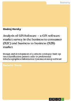 Analysis of GIS-Software - a GIS software market survey in the business to consumer (B2C) and business to business (B2B) market