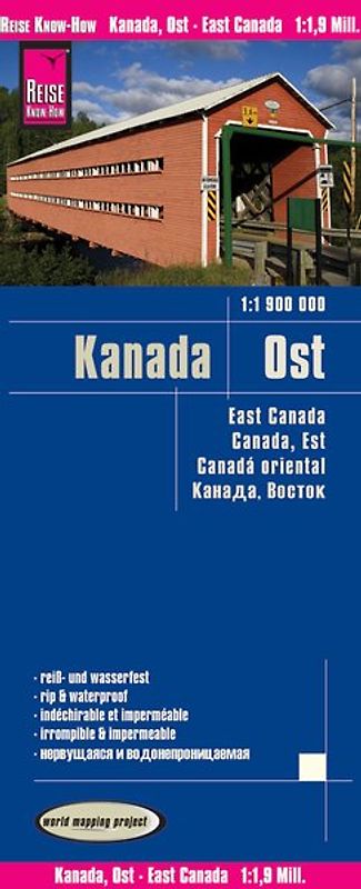Reise Know-How Landkarte Kanada Ost / East Canada (1:1.900.000)