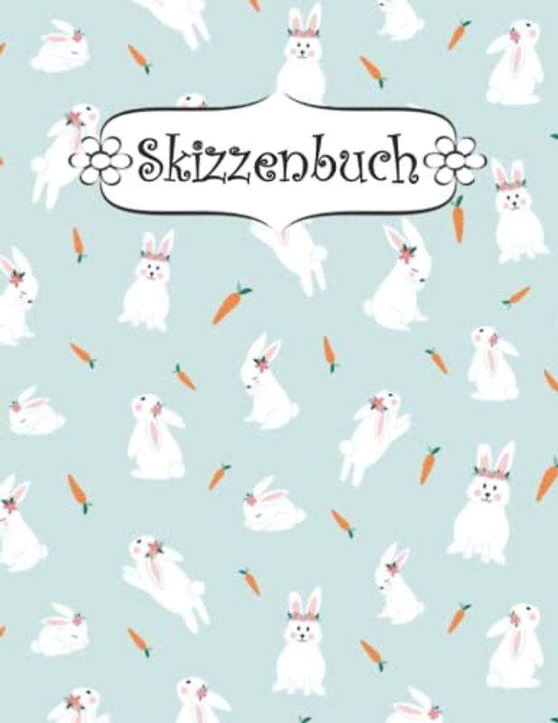 Skizzenbuch: Karotte Zeichenbuch Sketchbook Blanko Heft | Perfekt als Zeichenheft, Sketchbook, Schreiben, Malen .