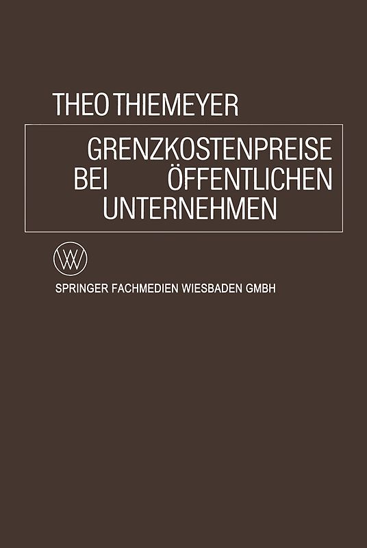 Grenzkostenpreise bei Öffentlichen Unternehmen