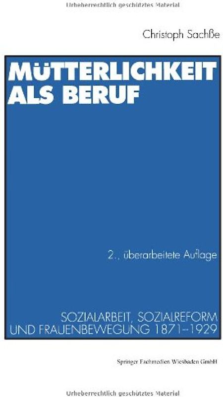 Mütterlichkeit als Beruf