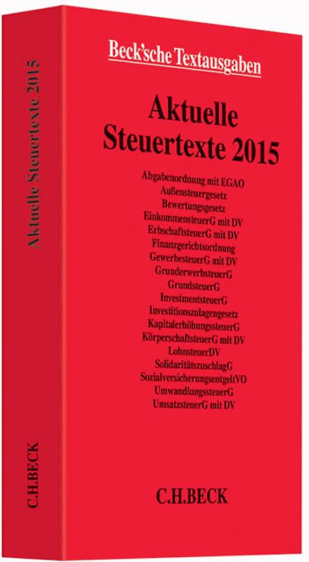 Aktuelle Steuertexte 2015