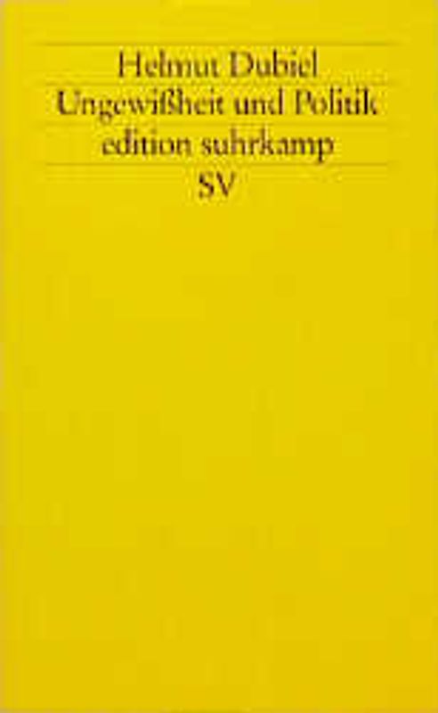 Ungewißheit und Politik